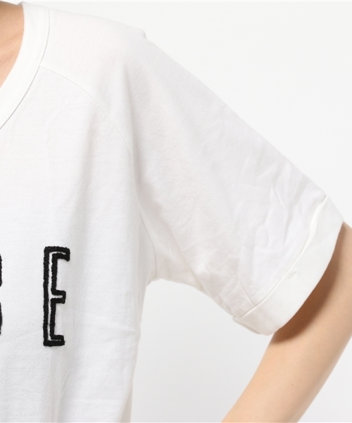 OUTLET（アウトレット）の「【CIAOPANIC TYPY】POCスパイスステッチTEE（Tシャツ/カットソー・レディース・サックスブルー/ホワイト・FREE）」の7枚目の写真