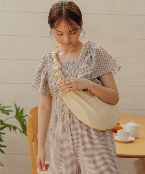 flower(フラワー)の「ハピネスロンパース2(つなぎ/オールインワン・レディース・ブラック系その他/ベージュ/ブラック/ライトブルー・FREE)」の21枚目の写真