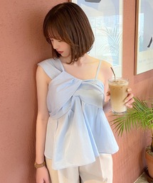 [ SHIORI × Isn't She? ] アシメデザインキャミソール