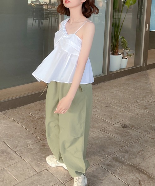 セール】[ SHIORI × Isn't She? ] アシメデザインキャミソール