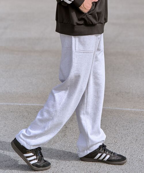 FFEIN（フェイン）の「【FFEIN(フェイン)】 裏起毛ベイカーパンツ/ スウェット ドローコード（スウェットパンツ・メンズ・ブラック/オフホワイト・MEDIUM/SMALL/LARGE）」の9枚目の写真
