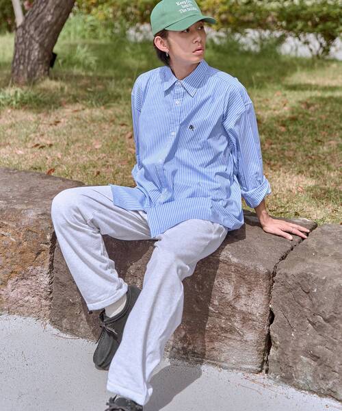 FFEIN（フェイン）の「【FFEIN(フェイン)】 裏起毛ベイカーパンツ/ スウェット ドローコード（スウェットパンツ・メンズ・ブラック/オフホワイト・MEDIUM/SMALL/LARGE）」の21枚目の写真