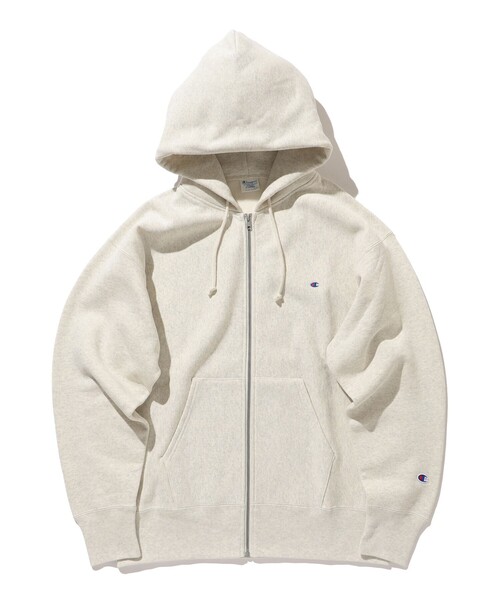 Champion（チャンピオン）の「Champion × BEAMS / 別注 フルジップ パーカー（パーカー・メンズ・ブラック/オフホワイト/グレー・L/XL/S/M）」の8枚目の写真