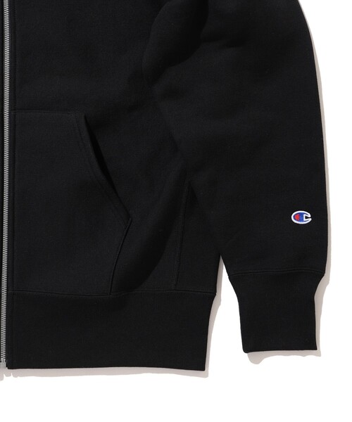 Champion（チャンピオン）の「Champion × BEAMS / 別注 フルジップ パーカー（パーカー・メンズ・ブラック/オフホワイト/グレー・L/XL/S/M）」の5枚目の写真