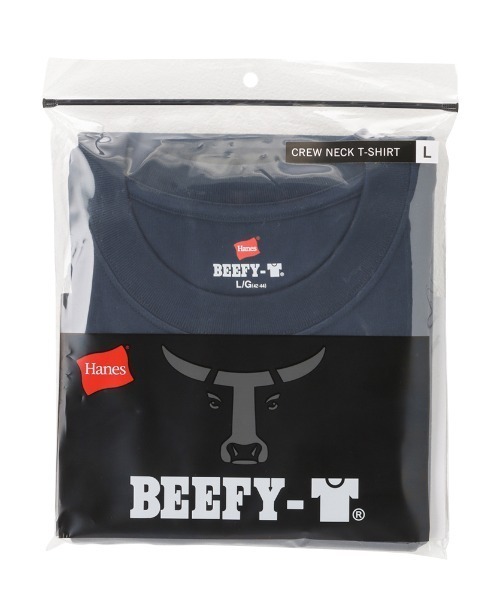 HANES（ヘインズ）の「【Hanes/ヘインズ】BEEFY-T (ビーフィーT) ショートスリーブTシャツ H5180（Tシャツ/カットソー・メンズ・ブラック/ホワイト/ネイビー/ダークグリーン/ヘザーグレー/ダークグレー・L/M/XL/S）」の6枚目の写真