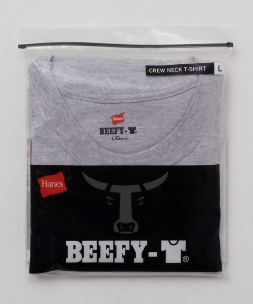 HANES（ヘインズ）の「【Hanes/ヘインズ】BEEFY-T (ビーフィーT) ショートスリーブTシャツ H5180（Tシャツ/カットソー・メンズ・ブラック/ホワイト/ネイビー/ダークグリーン/ヘザーグレー/ダークグレー・L/M/XL/S）」の4枚目の写真