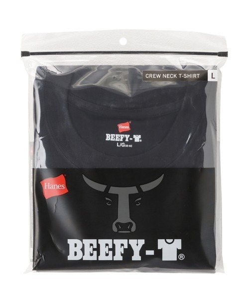 HANES（ヘインズ）の「【Hanes/ヘインズ】BEEFY-T (ビーフィーT) ショートスリーブTシャツ H5180（Tシャツ/カットソー・メンズ・ブラック/ホワイト/ネイビー/ダークグリーン/ヘザーグレー/ダークグレー・L/M/XL/S）」の2枚目の写真