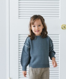 pairmanon | 【ママとおそろい】モックネック ハンドステッチ ニット(ニット/セーター)