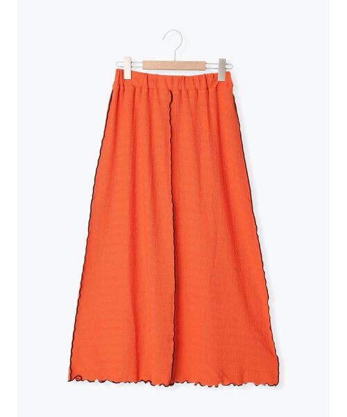 ehka sopo（エヘカソポ）の「配色メローカットスカート（スカート・レディース・ブラック/オレンジ/ブルー・F）」の10枚目の写真