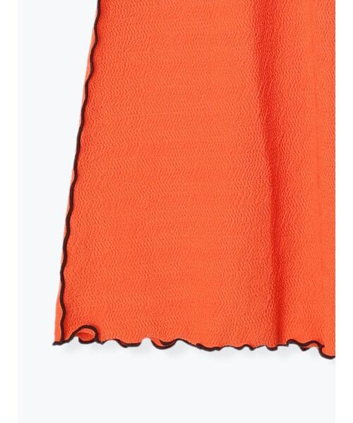 ehka sopo（エヘカソポ）の「配色メローカットスカート（スカート・レディース・ブラック/オレンジ/ブルー・F）」の6枚目の写真