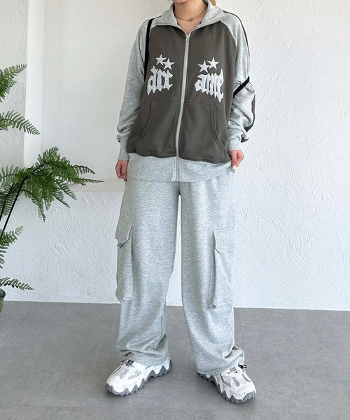 sedacle（セダクル）の「配色ジップアップジャケット（スウェット
