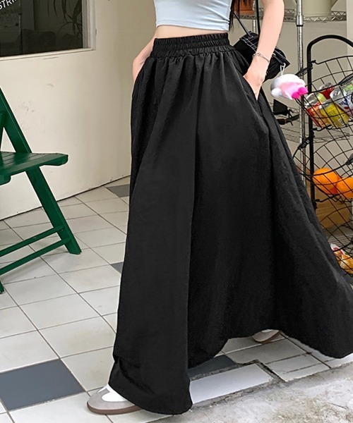 Doux Belle（ドゥーベル）の「ボリュームロングスカート（スカート・レディース・グレー/ブラック/カーキ・MEDIUM/LARGE/SMALL）」の13枚目の写真