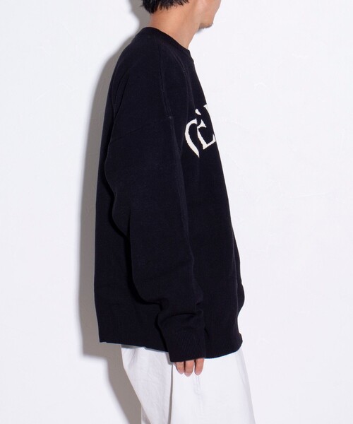 GEVACO（ゲバコ）の「【GEVACO/ゲバコ】アーチロゴ ジャガードプルオーバーニット（ニット/セーター・メンズ・ブルー/アイボリー/ブラック/ネイビー・M/L）」の19枚目の写真