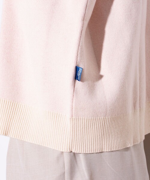 GEVACO（ゲバコ）の「【GEVACO/ゲバコ】アーチロゴ ジャガードプルオーバーニット（ニット/セーター・メンズ・ブルー/アイボリー/ブラック/ネイビー・M/L）」の13枚目の写真