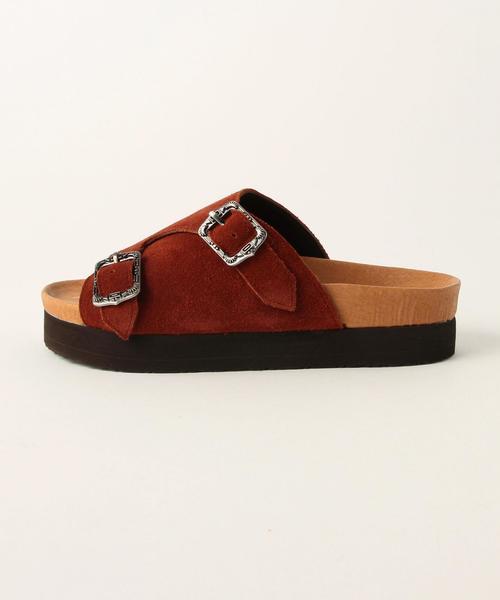 Another Edition（アナザーエディション）の「2バックルサンダル/AE 2Backl SNDL◆（サンダル・レディース・ブラウン/ベージュ・LARGE/MEDIUM/SMALL）」の4枚目の写真