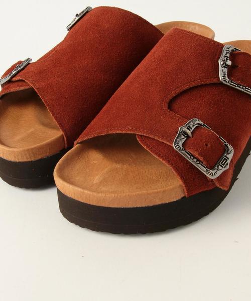 Another Edition（アナザーエディション）の「2バックルサンダル/AE 2Backl SNDL◆（サンダル・レディース・ブラウン/ベージュ・LARGE/MEDIUM/SMALL）」の7枚目の写真