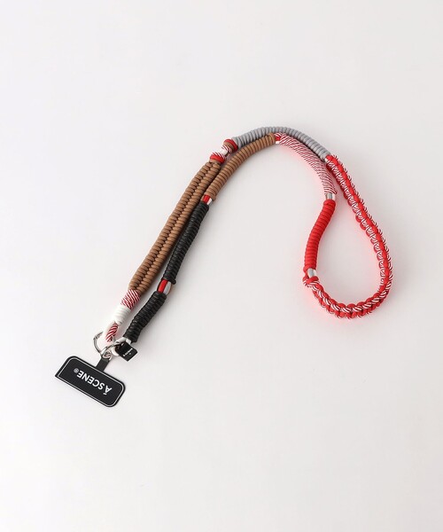 A SCENE(エーシーン)の「<A SCENE>Design paracord shoulder/スマホショルダー(スマホグッズ・レディース・オリーブ/ブラック/レッド/シルバー/オレンジ/その他1・FREE)」の4枚目の写真