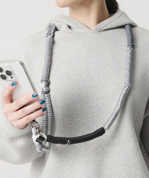 A SCENE(エーシーン)の「<A SCENE>Design paracord shoulder/スマホショルダー(スマホグッズ・レディース・オリーブ/ブラック/レッド/シルバー/オレンジ/その他1・FREE)」の5枚目の写真