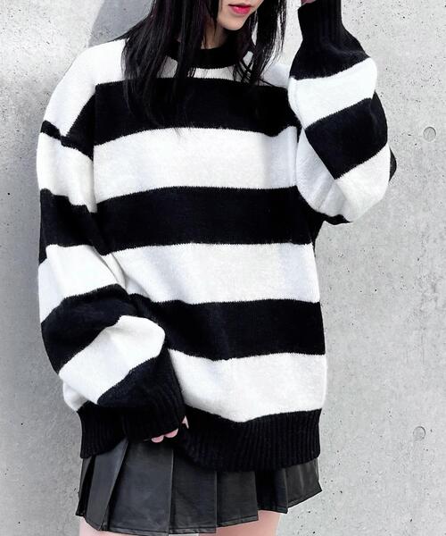 Figments（フィグメンツ）の「ボーダーセーター（ニット/セーター・レディース・ホワイト・FREE）」の11枚目の写真