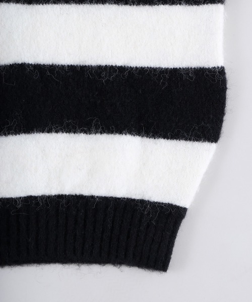 Figments（フィグメンツ）の「ボーダーセーター（ニット/セーター・レディース・ホワイト・FREE）」の5枚目の写真