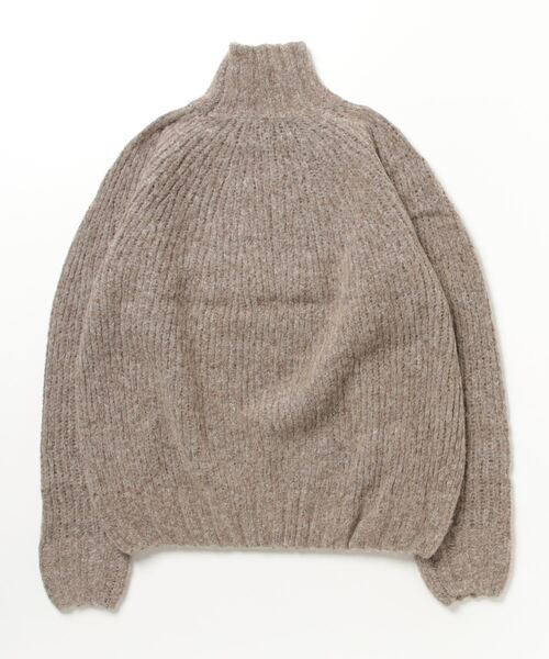 新品 three dots アルパカ混 ニットセーター S three dots（スリードッツ）の「シャギーセーター クルーネック