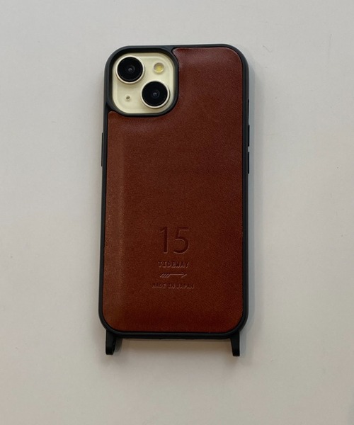 TIDEWAY（タイドウェイ）の「GNZ IPHONE 15(6.1inch)（スマホケース/カバー・レディース・キャメル/グリーン/ブラック/チョコ/ブルー・FREE）」の4枚目の写真