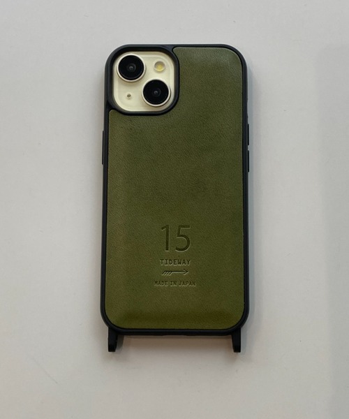 TIDEWAY（タイドウェイ）の「GNZ IPHONE 15(6.1inch)（スマホケース/カバー・レディース・キャメル/グリーン/ブラック/チョコ/ブルー・FREE）」の5枚目の写真