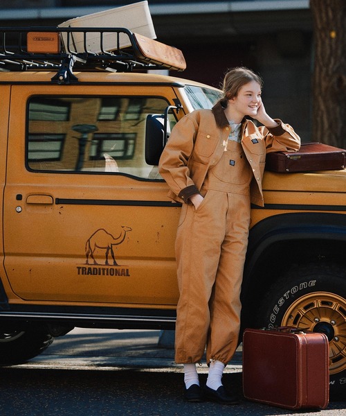 MILKFED.（ミルクフェド）の「OVERALLS（サロペット/オーバーオール・レディース・ベージュ/ブラック/マルチ・S/M）」の12枚目の写真