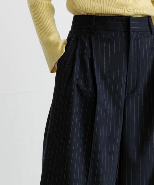 URBAN RESEARCH(アーバンリサーチ)の「ストライプワイドパンツ(その他パンツ・レディース・ネイビー/グレー・38/36)」の3枚目の写真