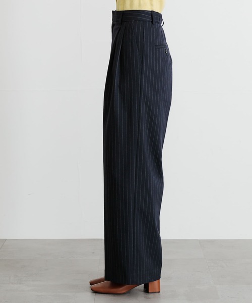 URBAN RESEARCH(アーバンリサーチ)の「ストライプワイドパンツ(その他パンツ・レディース・ネイビー/グレー・38/36)」の14枚目の写真