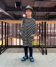 GROOVY COLORS | ボーダーテント 長袖ワンピース(ワンピース)