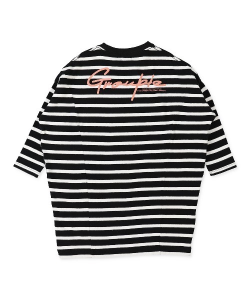 GROOVY COLORS（グルービーカラーズ）の「ボーダーテント 長袖ワンピース（ワンピース・キッズ・ブラック・120/110/100）」の3枚目の写真