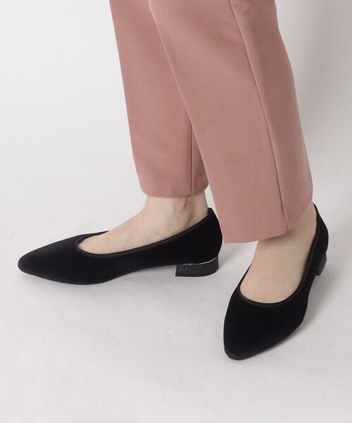 ESPERANZA(エスペランサ)の「グリッターヒールベロアフラットパンプス【ESPERANZA_blanca】(パンプス・レディース・ブラック系8/こしょう色系5/ワイン系9・S/M/L/LL)」の17枚目の写真