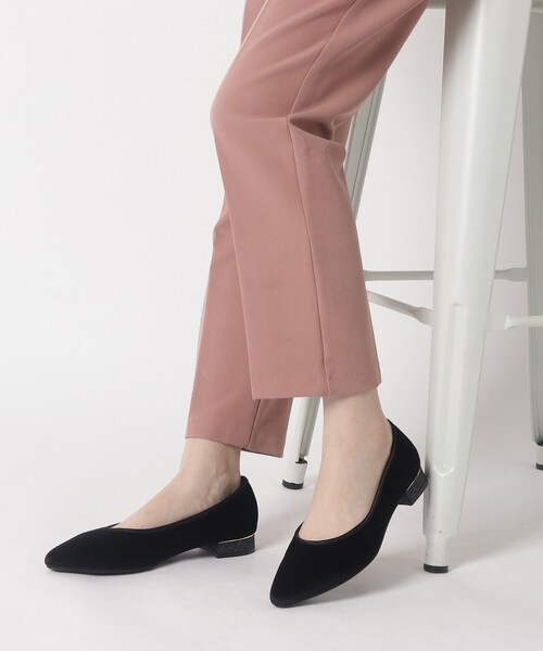 ESPERANZA(エスペランサ)の「グリッターヒールベロアフラットパンプス【ESPERANZA_blanca】(パンプス・レディース・ブラック系8/こしょう色系5/ワイン系9・S/M/L/LL)」の21枚目の写真
