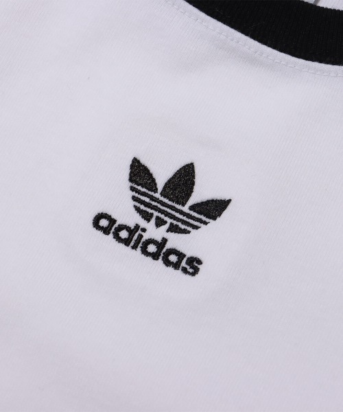 adidas（アディダス）の「adidas 3 S BABY TEE / アディダス スリーストライプス ベイビー Tシャツ（Tシャツ/カットソー・レディース・ホワイト/ピンク/パープル・S/M/L）」の11枚目の写真