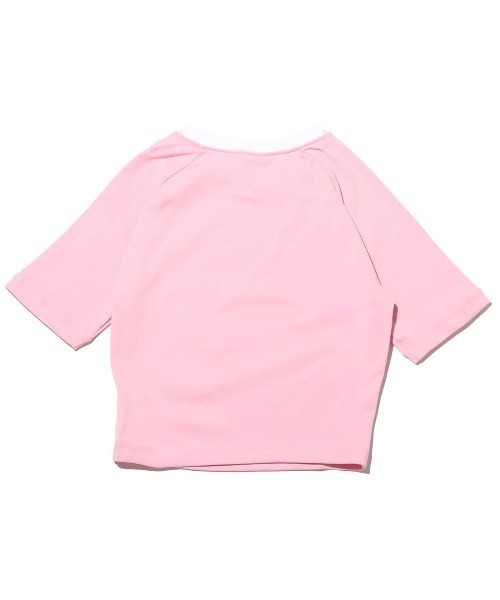 adidas（アディダス）の「adidas 3 S BABY TEE / アディダス スリーストライプス ベイビー Tシャツ（Tシャツ/カットソー・レディース・ホワイト/ピンク/パープル・S/M/L）」の13枚目の写真