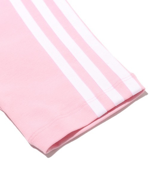 adidas（アディダス）の「adidas 3 S BABY TEE / アディダス スリーストライプス ベイビー Tシャツ（Tシャツ/カットソー・レディース・ホワイト/ピンク/パープル・S/M/L）」の6枚目の写真