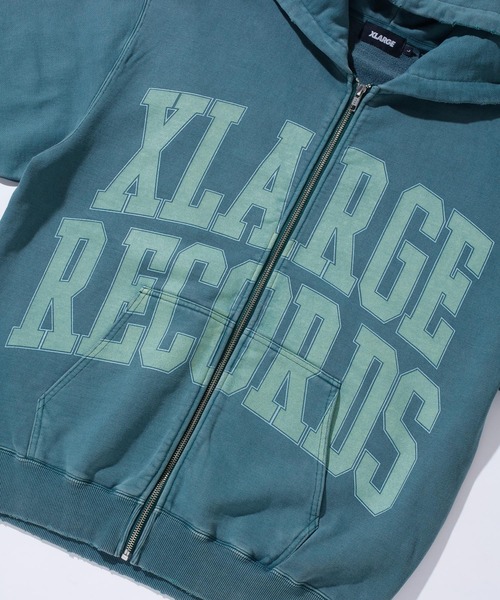 パーカー・フーディ COLLEGE LOGO PIGMENT DYED ZIP UP HOODED SWEATSHIRT XLARGE COLLEGE LOGO PIGMENT DYED ZIP UP HOODED SWEATSHIRT XLARGE (X