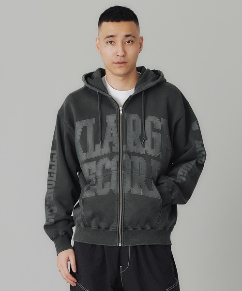 パーカー・フーディ COLLEGE LOGO PIGMENT DYED ZIP UP HOODED SWEATSHIRT XLARGE COLLEGE LOGO PIGMENT DYED ZIP UP HOODED SWEATSHIRT XLARGE (X