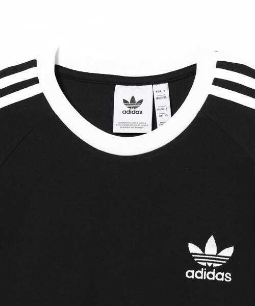 adidas(アディダス)の「adidas / アディカラー クラシックス スリーストライプス 長袖Tシャツ(Tシャツ/カットソー・メンズ・ブラック/ホワイト・LARGE/MEDIUM/X-LARGE/XX-LARGE)」の4枚目の写真