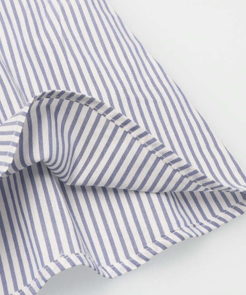 Moujonjon（ムージョンジョン）の「レース衿切替ワンピース（ワンピース・キッズ・ネイビー/ホワイト・90/100/110/120/130/80/140）」の4枚目の写真