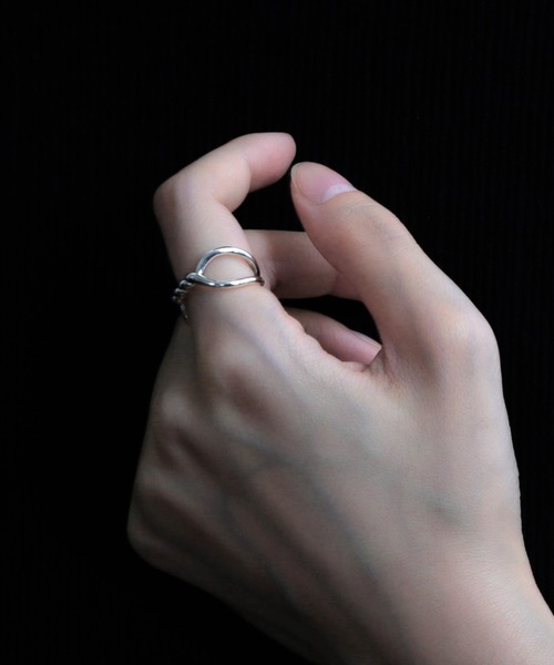 【YArKA/ヤーカ】center twist crossing ring [EAWNC4] / センターツイストリング（リング）｜YArKA（ヤーカ）