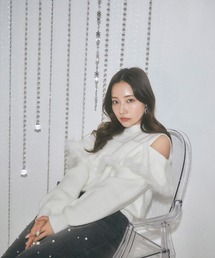 ANDGEEBEE | オープンショルダーニットトップス(ニット/セーター)