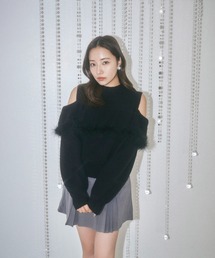 ANDGEEBEE | オープンショルダーニットトップス(ニット/セーター)