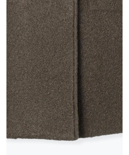 ehka sopo（エヘカソポ）の「ブークレーミドル丈チェスターコート（チェスターコート・レディース・キナリ/チャコールグレー/オリーブ・F）」の21枚目の写真