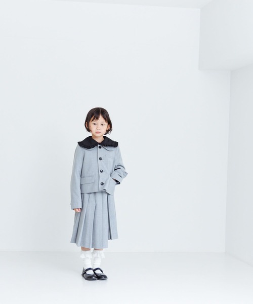 LOWRYS FARM（ローリーズファーム）の「TRプリーツスカート　 986298（スカート・キッズ・グレー/ブラック/ネイビー・130cm/120cm）」の4枚目の写真