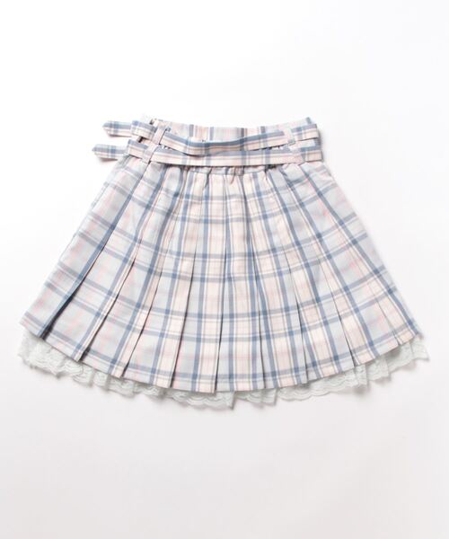 Burberry ダブルベルト ブラックプリーツスカート Burberry ダブルベルト ブラックプリーツスカート