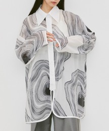 Happy John | nuance design sheer over shirt/ニュアンスデザインシアーオーバーシャツ(シャツ/ブラウス)