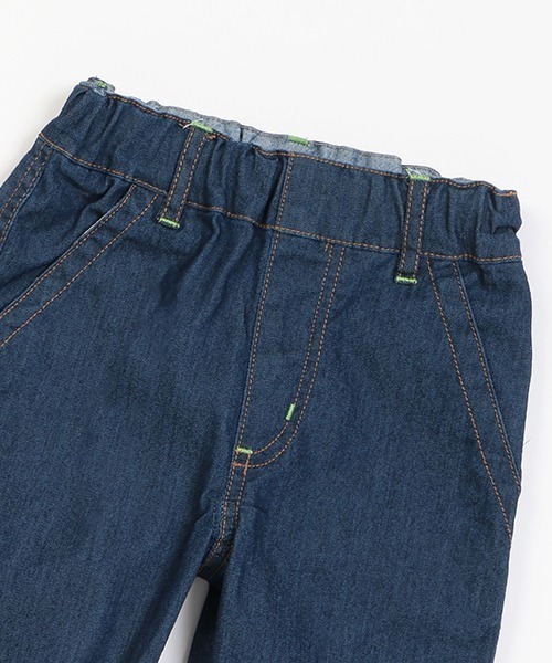 kladskap（クレードスコープ）の「恐竜とロゴ ロング丈ペインターパンツ（デニムパンツ・キッズ・ネイビー・100cm/90cm/110cm/120cm）」の3枚目の写真