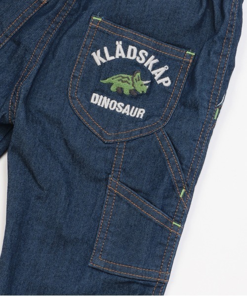 kladskap（クレードスコープ）の「恐竜とロゴ ロング丈ペインターパンツ（デニムパンツ・キッズ・ネイビー・100cm/90cm/110cm/120cm）」の9枚目の写真